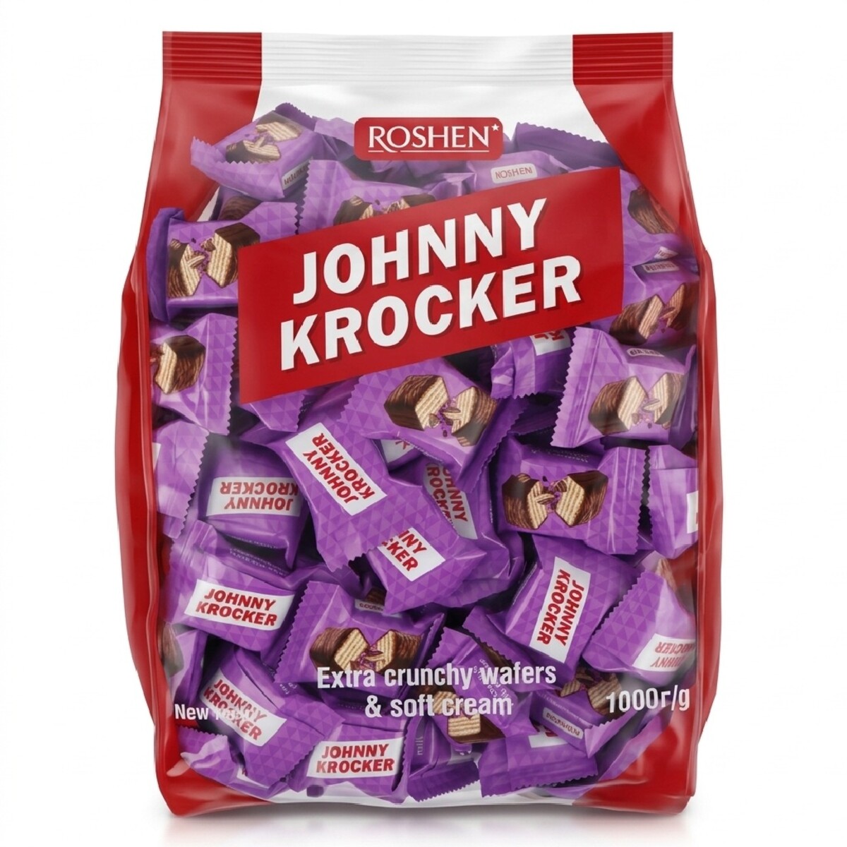 Roshen Johnny Kroker Extra Crunchy Wafers & Soft Cream 1kg