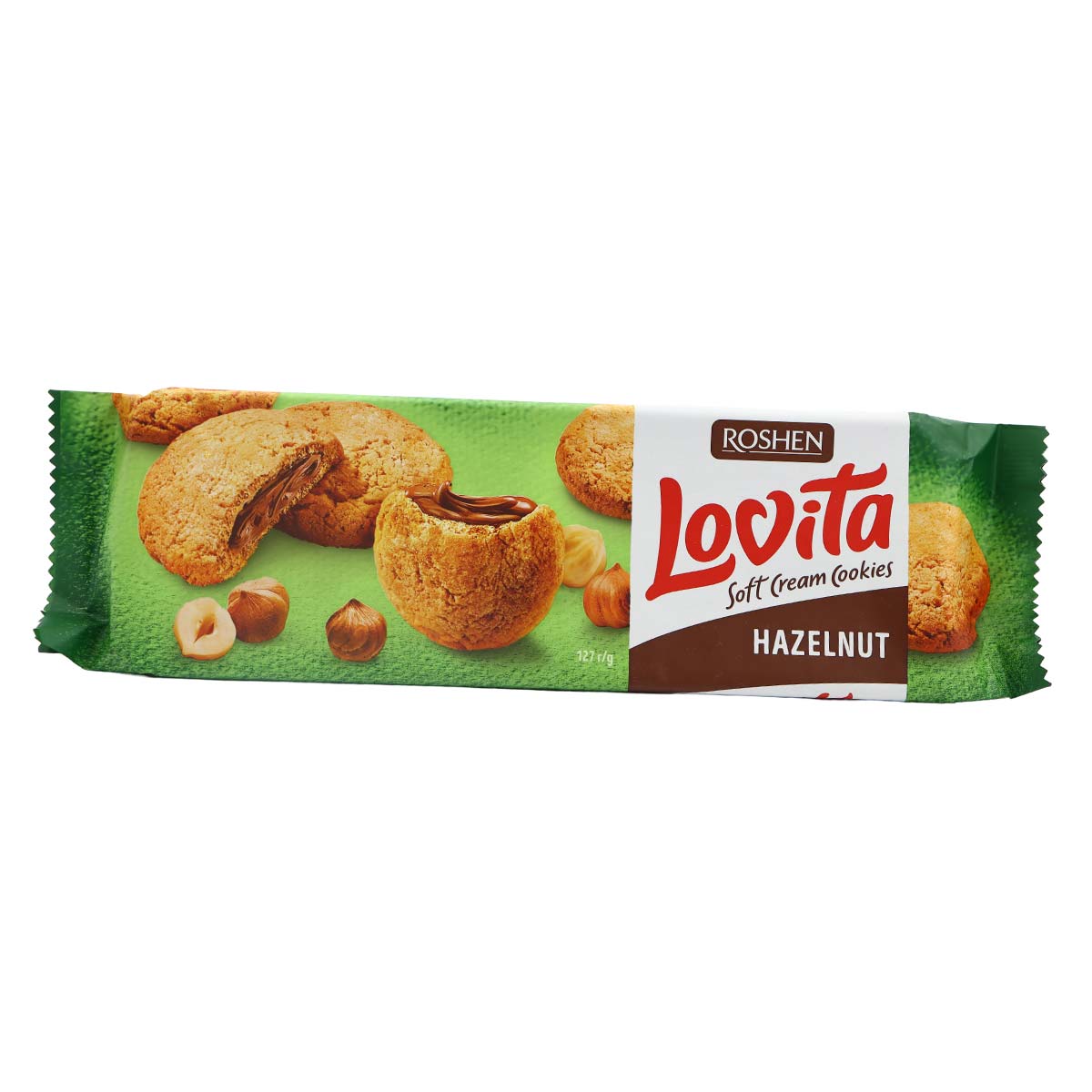 Roshen Lovita Soft Cream Cookies Hazelnut 127g