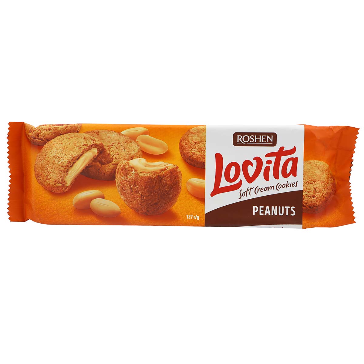 Roshen Lovita Soft Cream Cookies Peanut 127g