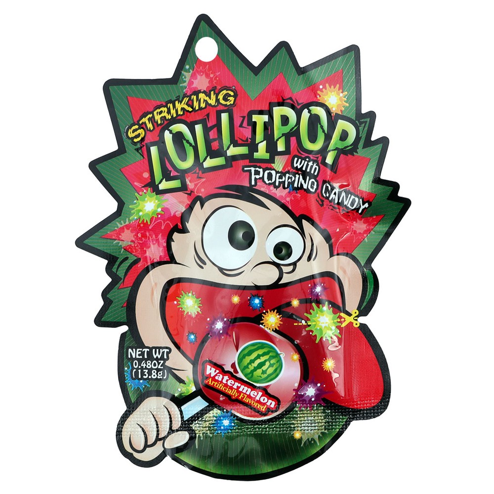 Striking Lollipop with Popping Candy 138g