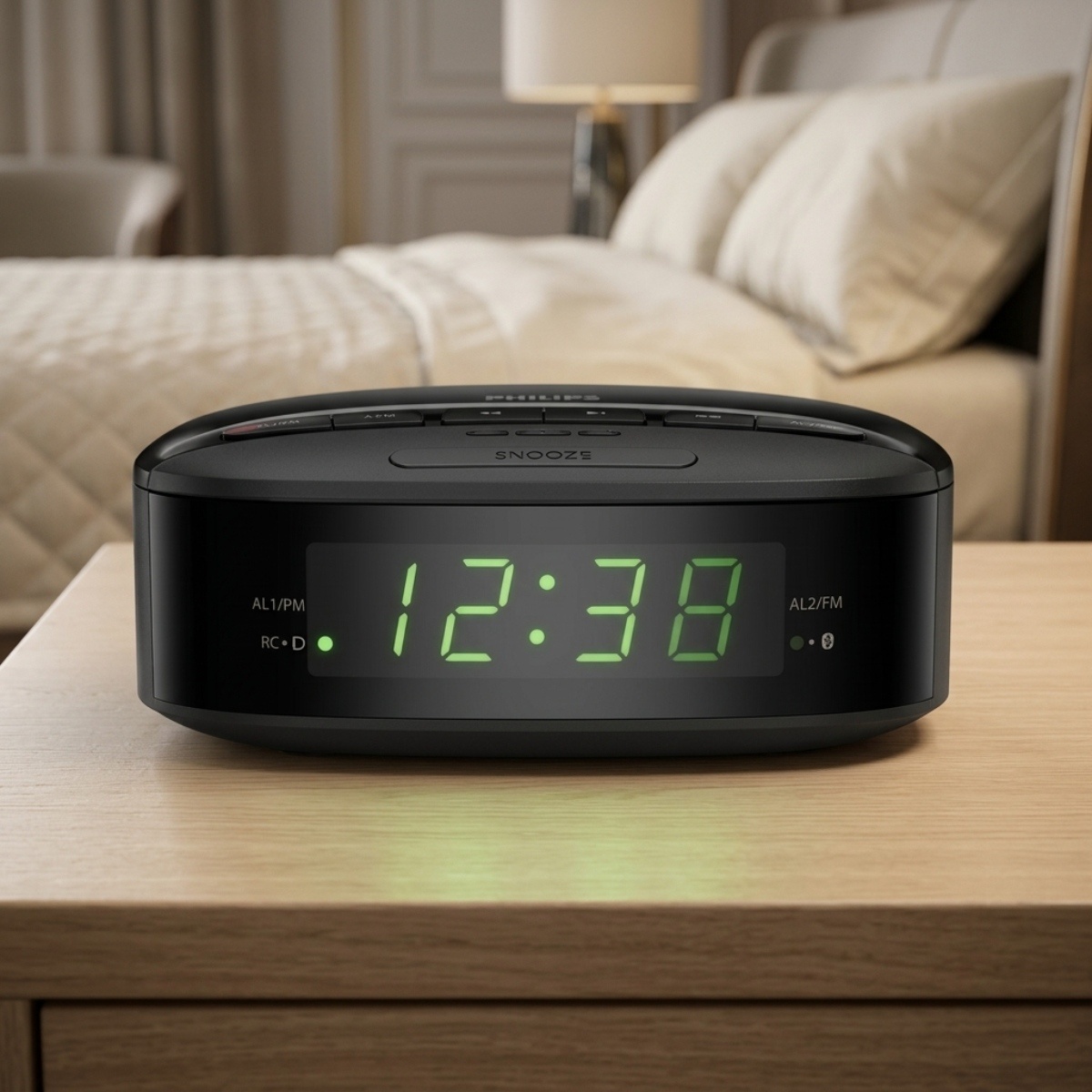 Philips Alarm Clock Digital with FM Radio