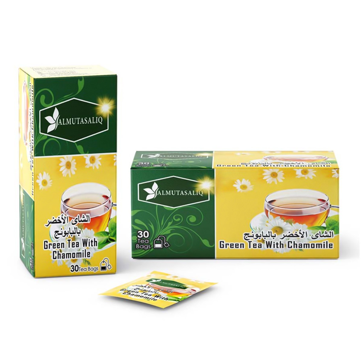 شاي أخضر بالزنجبيل 30 كيس شاي