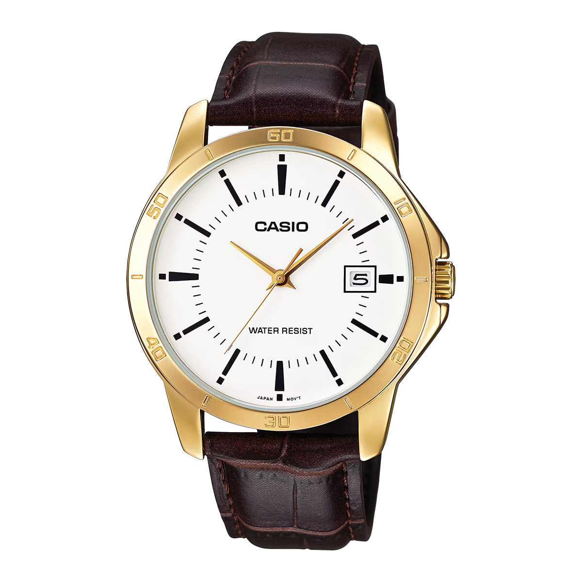 Casio Leather Strap Analog Watch For Men MTP-V004GL-7AUDF
