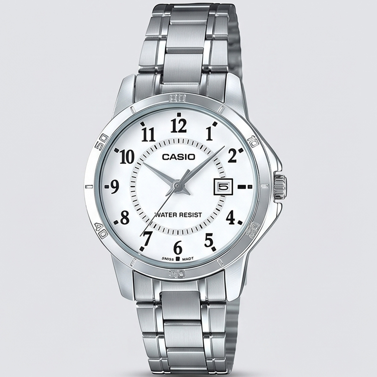 Casio Formal Watch For Men In Silver & White Color LTP-V004D 7BUDF