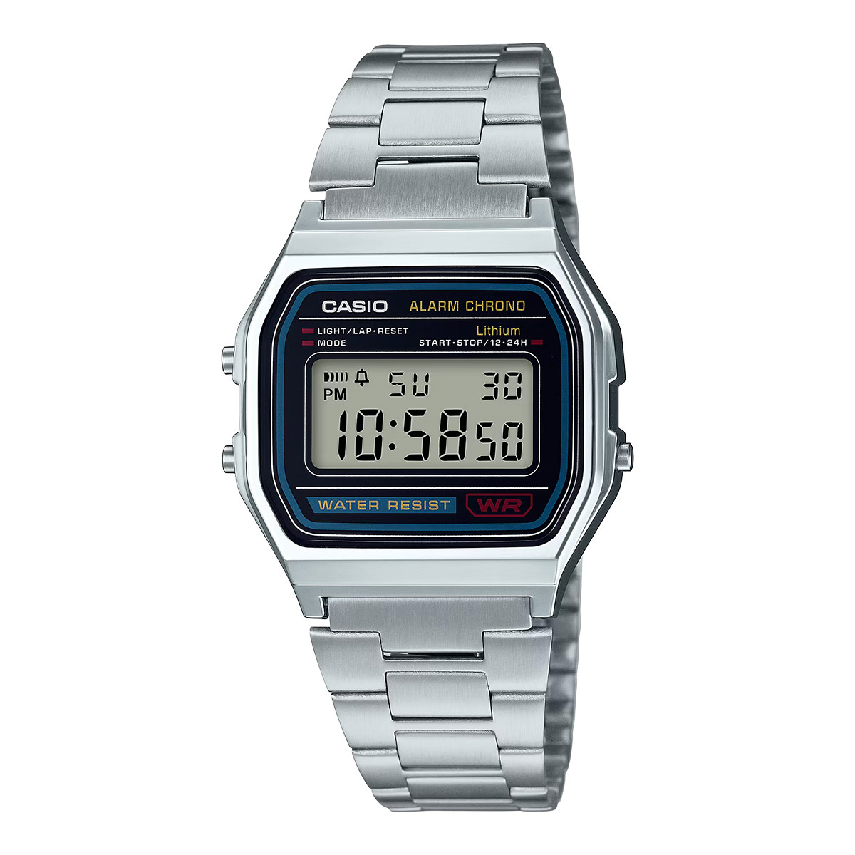 Casio Vintage Stainless Steel Watch For Women A158WA-1DF