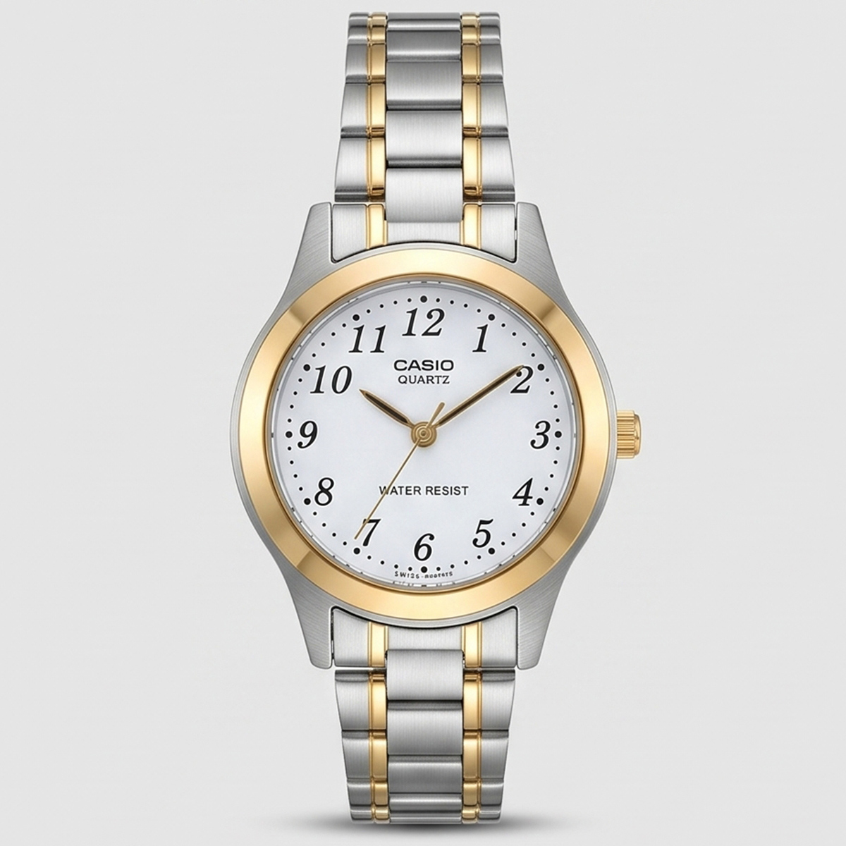 Casio Quartz Watch For Women In Silver & Golden Color LTP-1128G-7BRDF