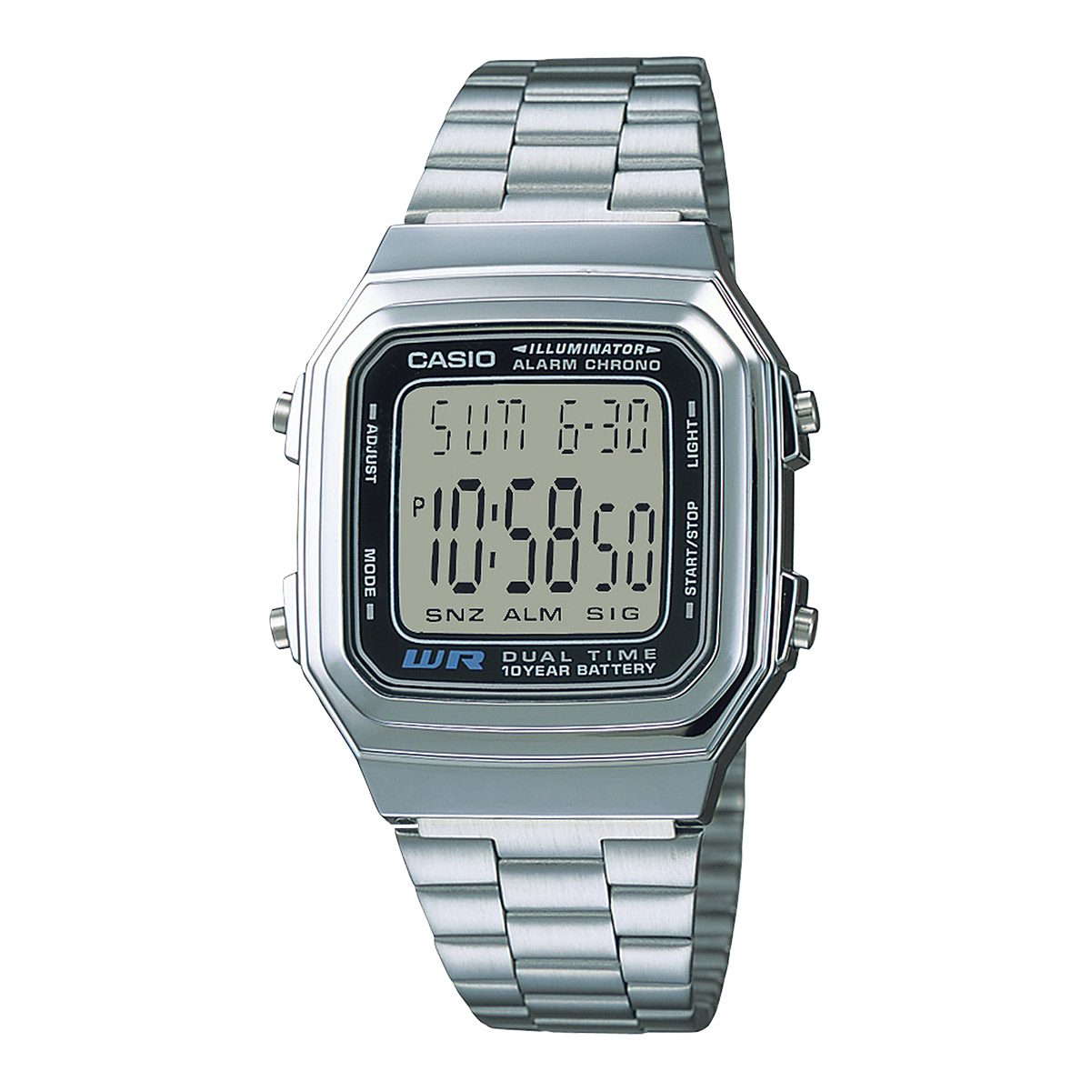 Casio Dual Time Digital Watch For Men A178WA 1ADF