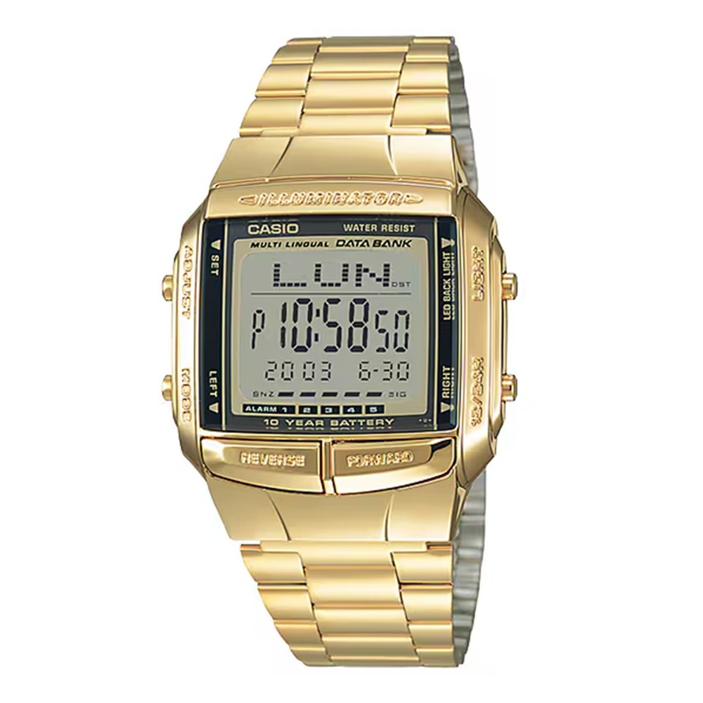 Casio Vintage Watch In Golden Color For Men DB-360G-9ADF