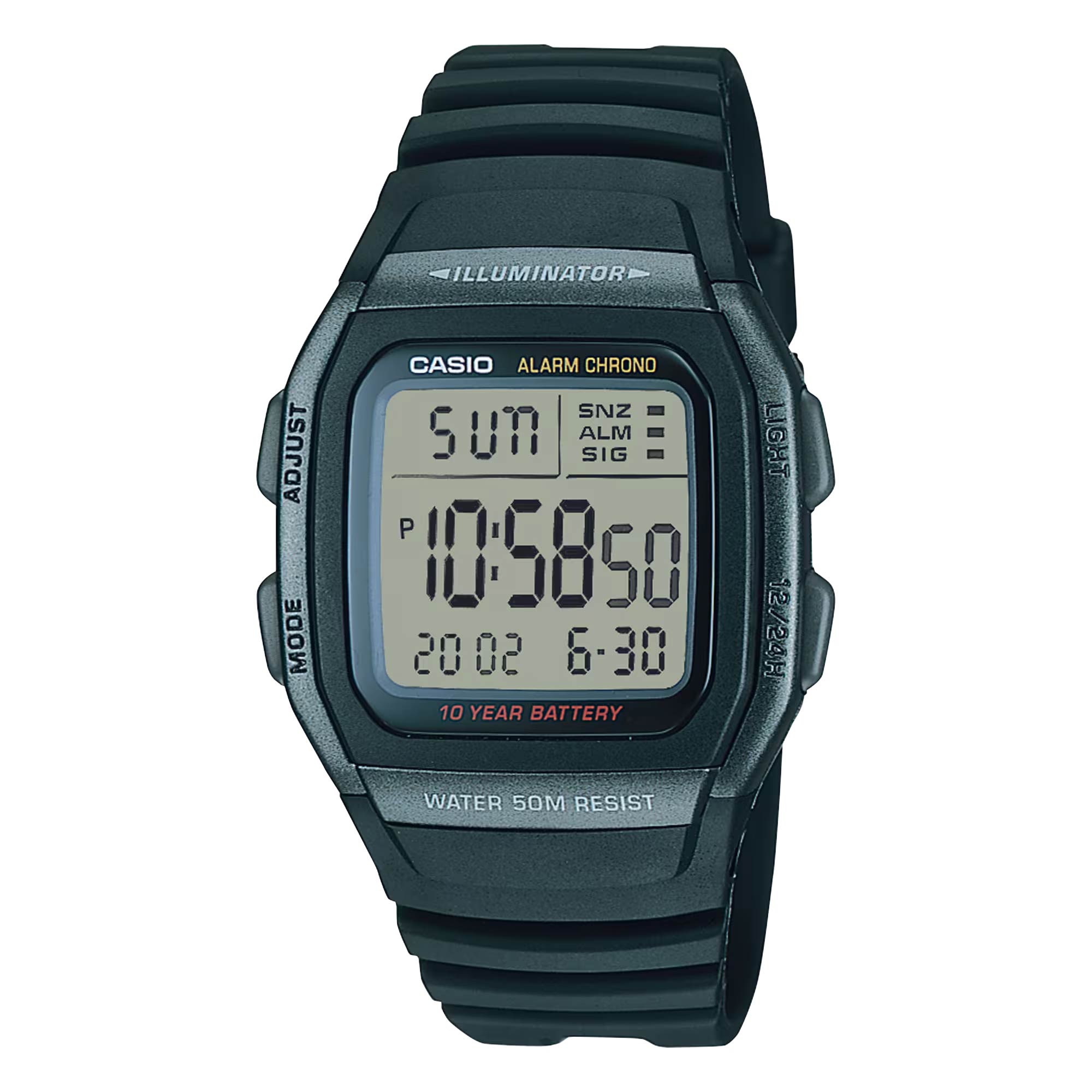 Casio Illuminator Digital Watch For Men  W 96H 1BVDF