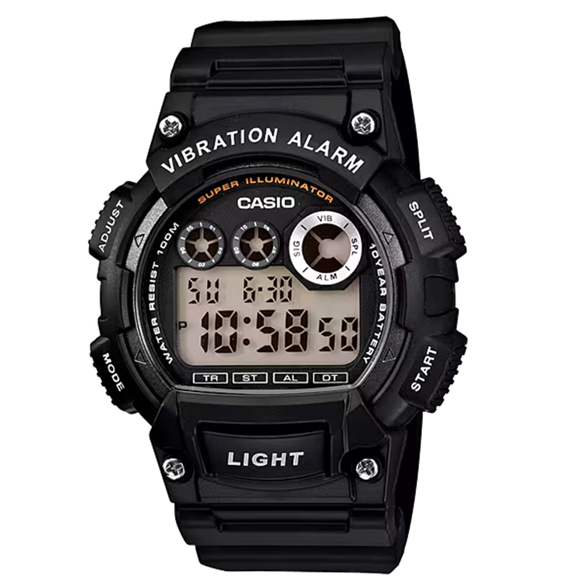 Casio Vibration Alarm Digital Watch For Men W-735H-1AVDF