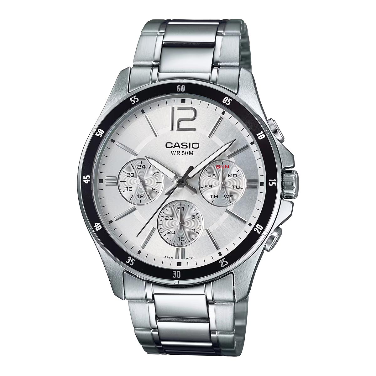 Casio Chronograph Metal Watch For Men MTP-1374D- 7AVDF