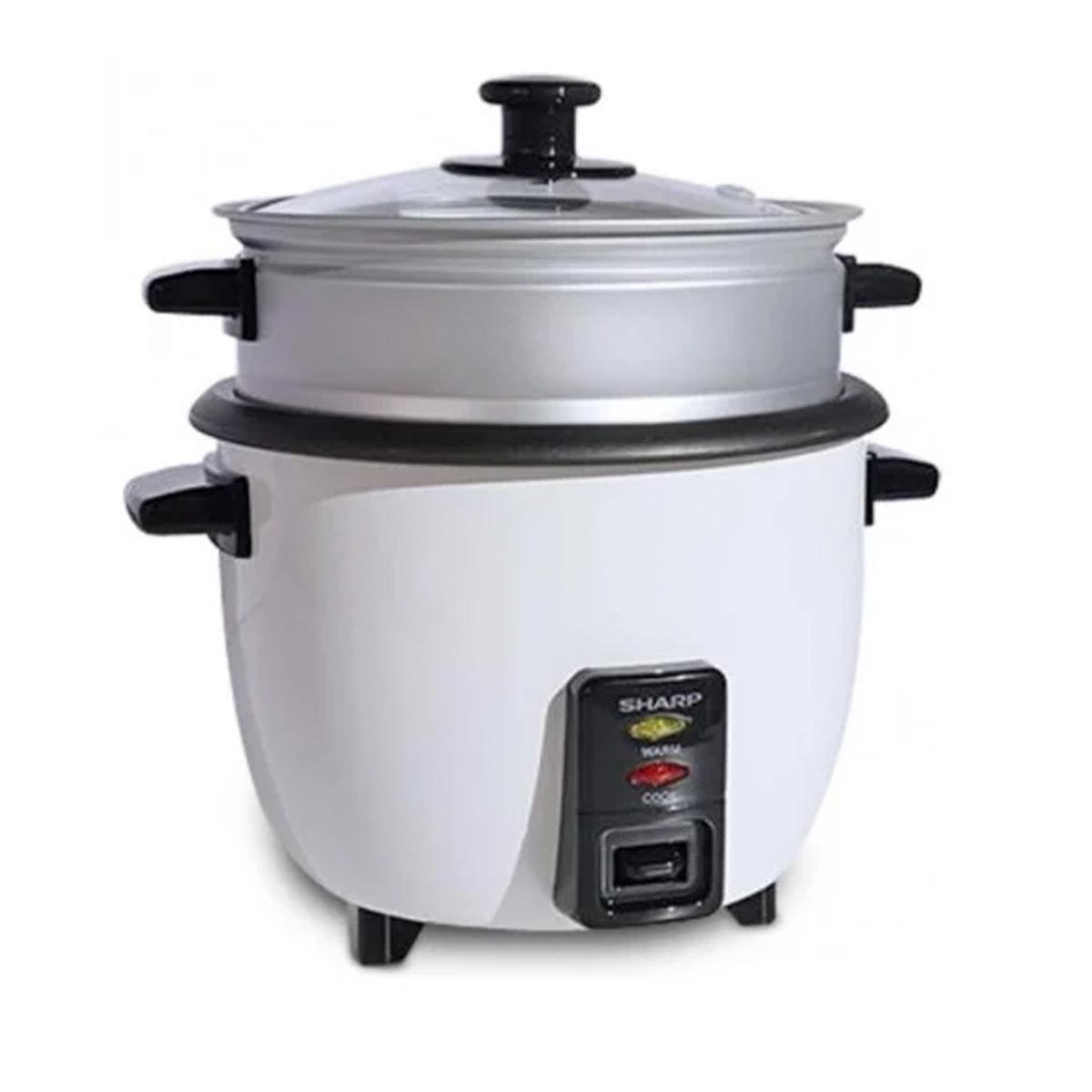 طباخ أرز شارب سعة 1.0 لتر KS-H108G-W3 | أجهزة المطبخ | طباخات الأرز
