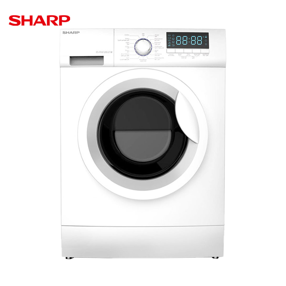 Sharp Front Load Washing Machine 6Kg ES-FE612DLZ-W