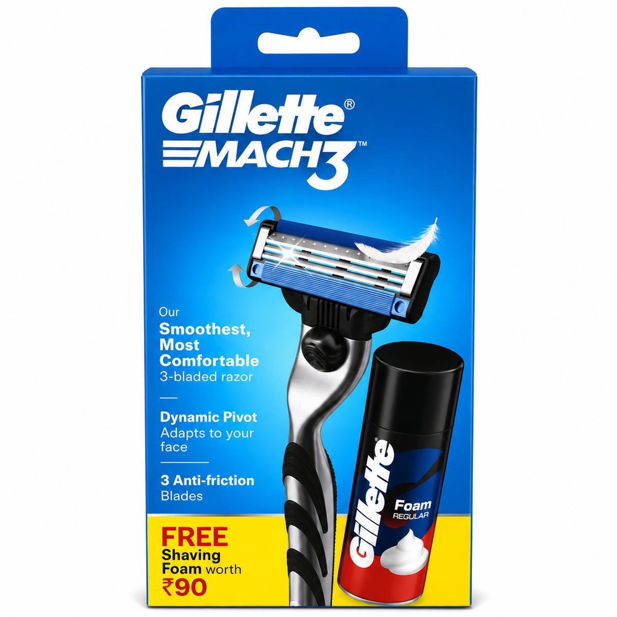 Gillette Mach 3 Razor with Foam