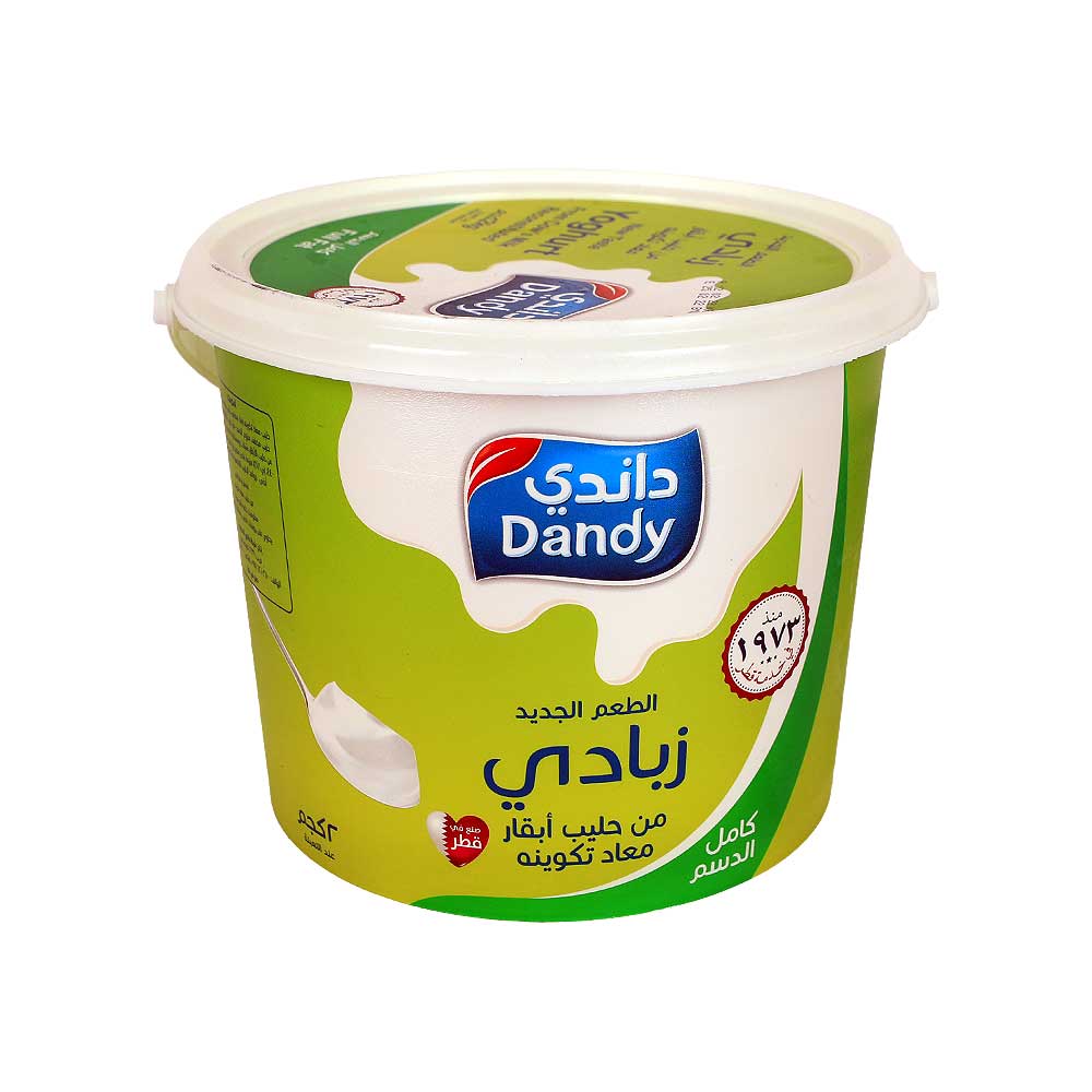 زبادي دندي كامل الدسم بنكهة جديدة 2 كجم