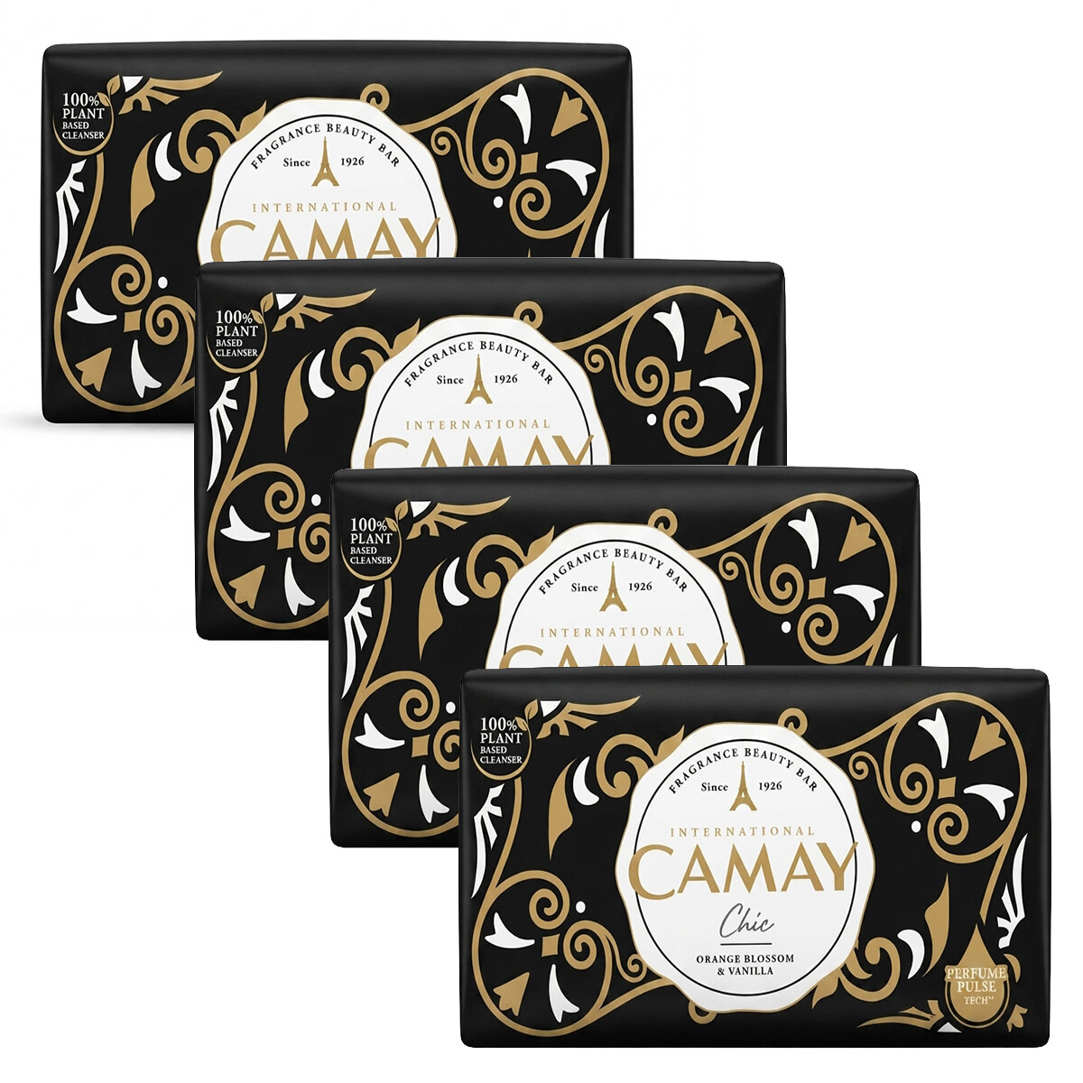 Camay Chic Orange Blossom & Vanilla Soap Bar 4 x 125g