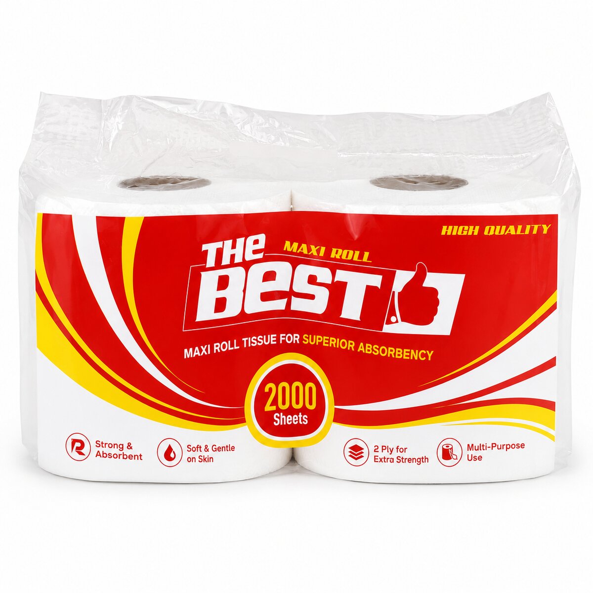 The Best Maxi Roll Tissue 2000 Sheets