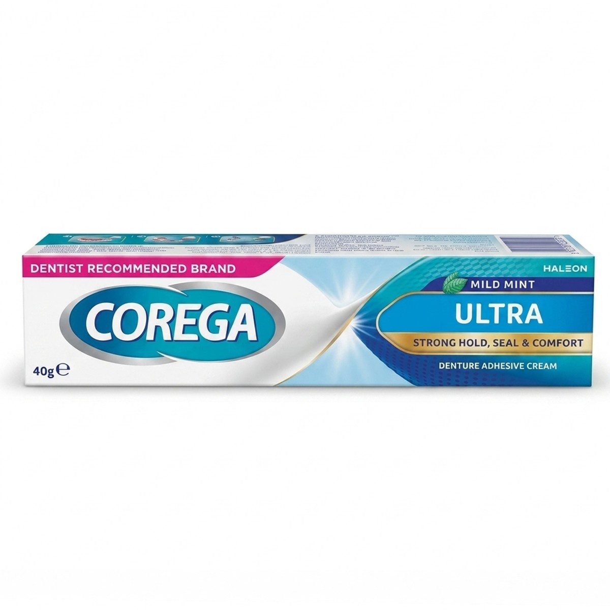 Corega Ultra Mild Mint Denture Adhesive Cream 40g