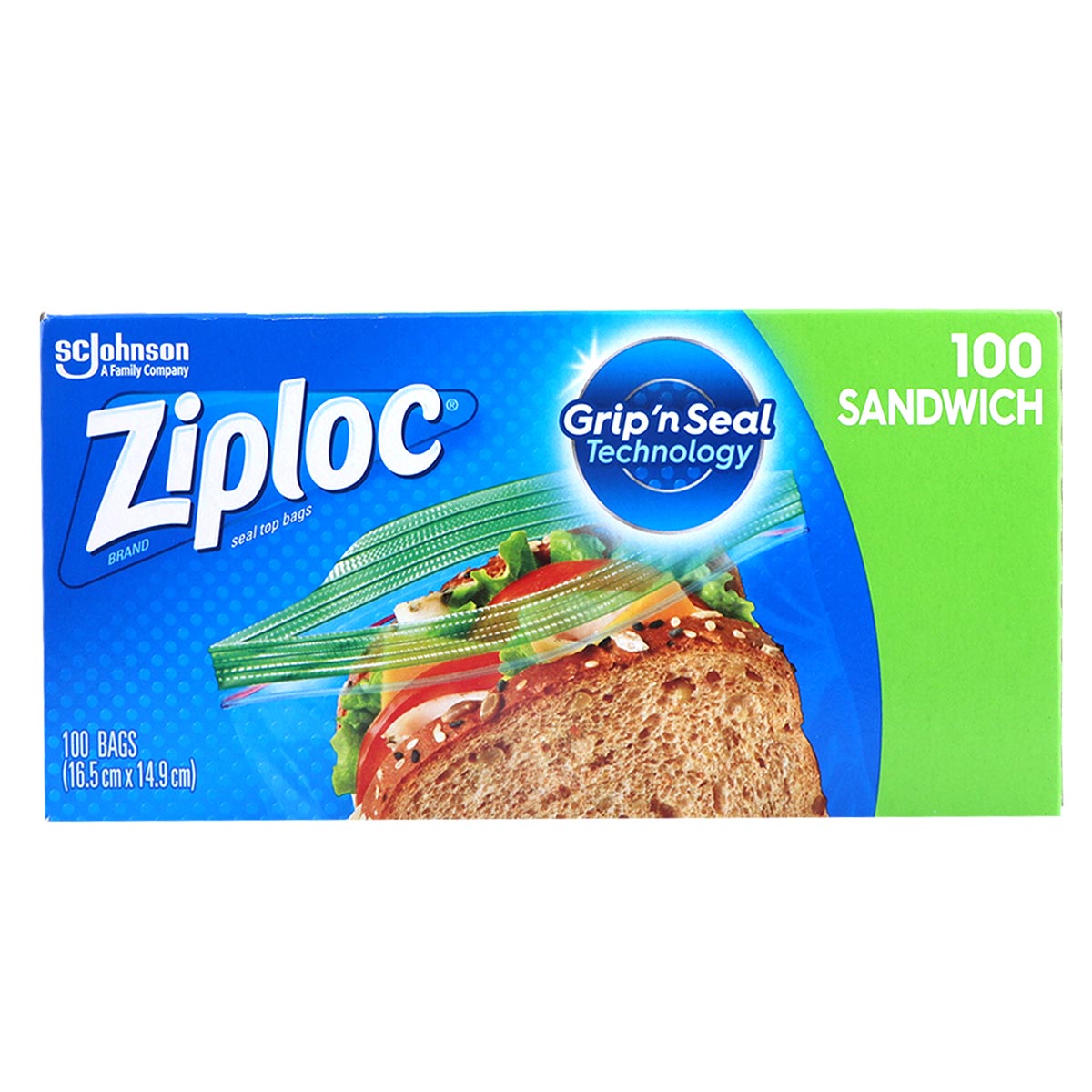 Ziploc Sandwich Bags 100 Pieces