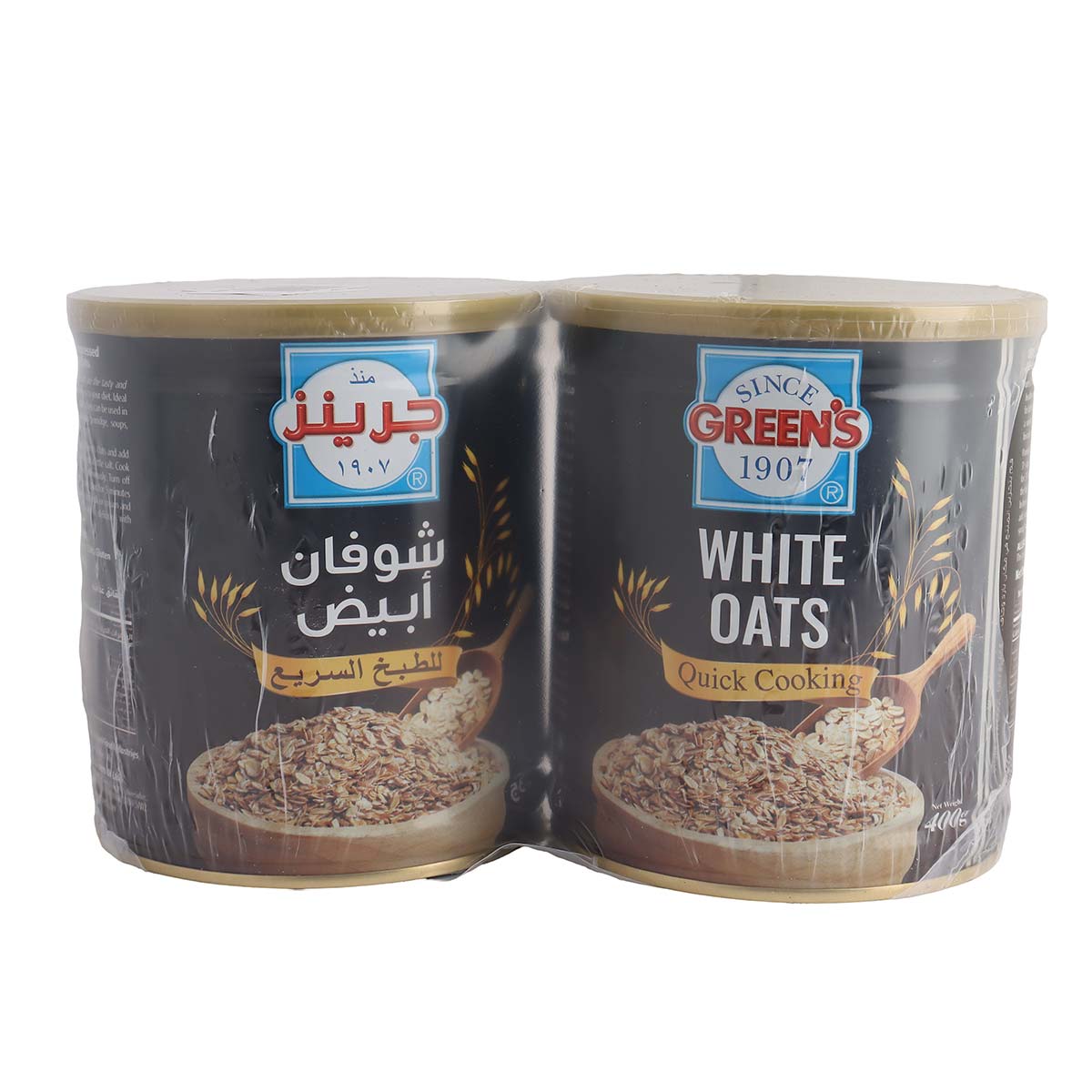 Greens White Oats Tin 2X400G