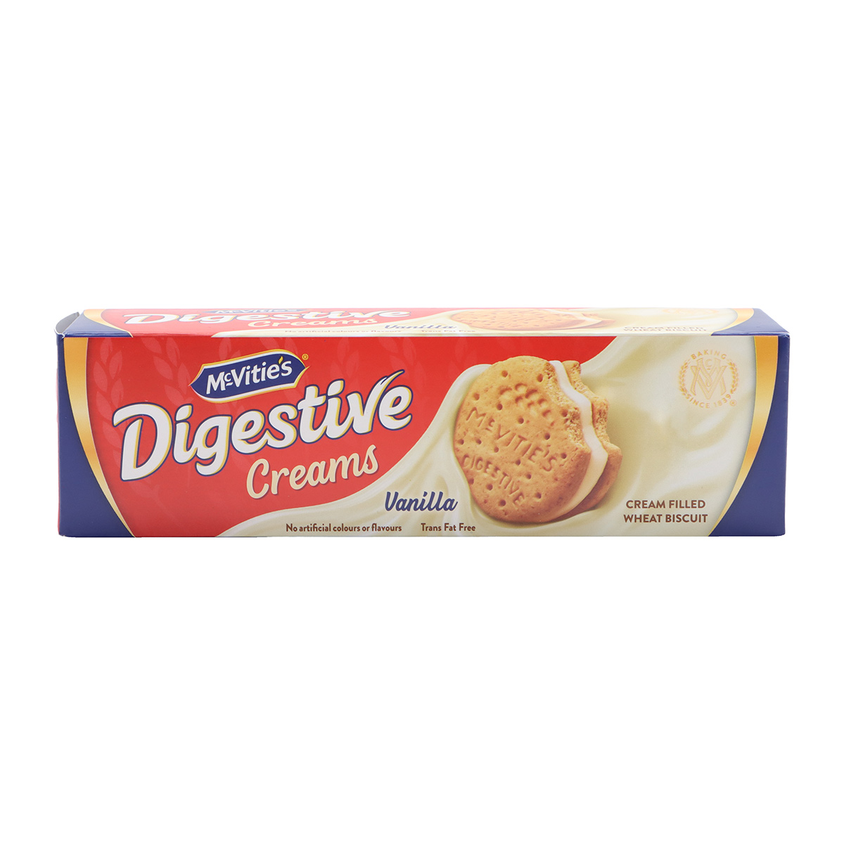 Mcvities Digestive Creams Vanilla Cream Filled Wheat Biscuit 100g