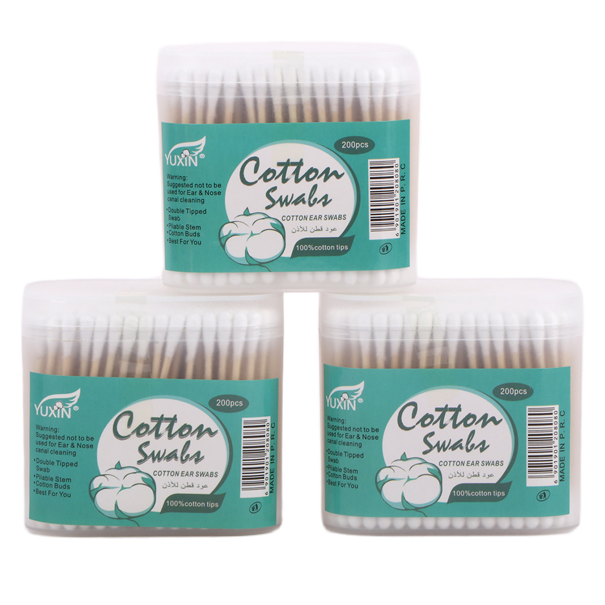 Yuxin Cotton Ear Swabs 3 Pieces Set