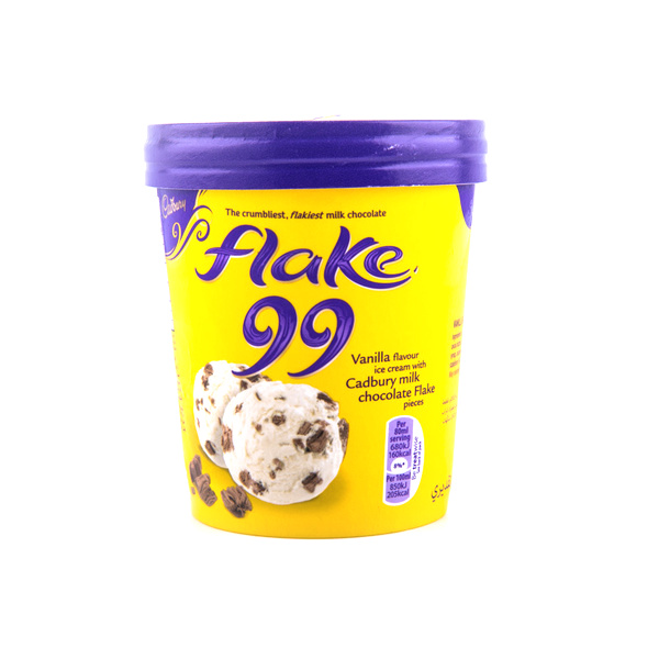 Cadburys Flake 99 Ice Cream Tub 480ml