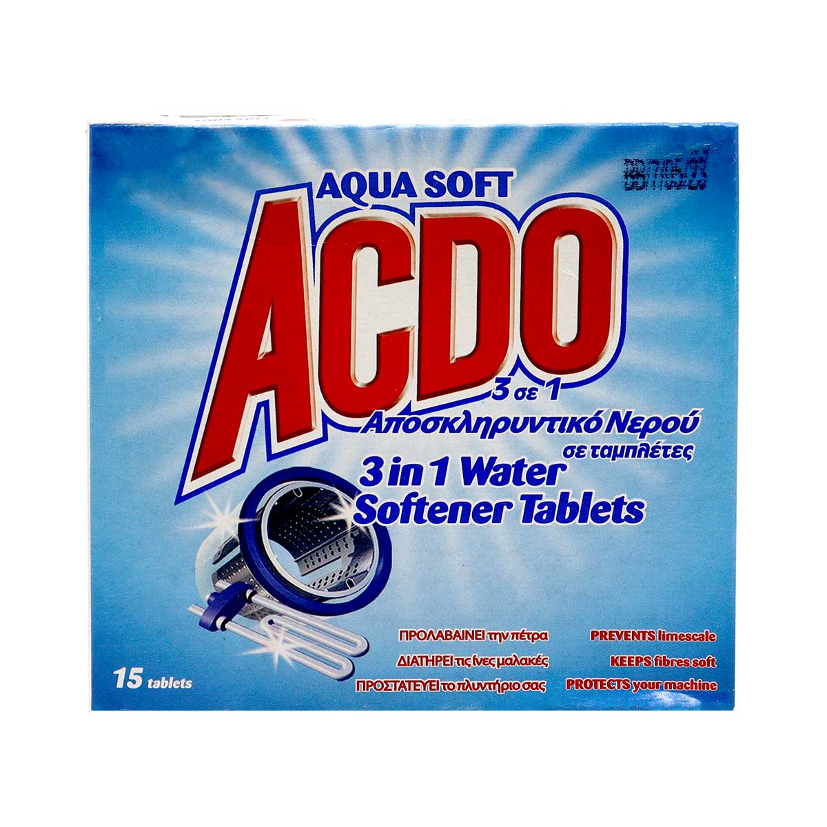 Acdo 3 in 1 Water Softener Tablets 15 Sheets