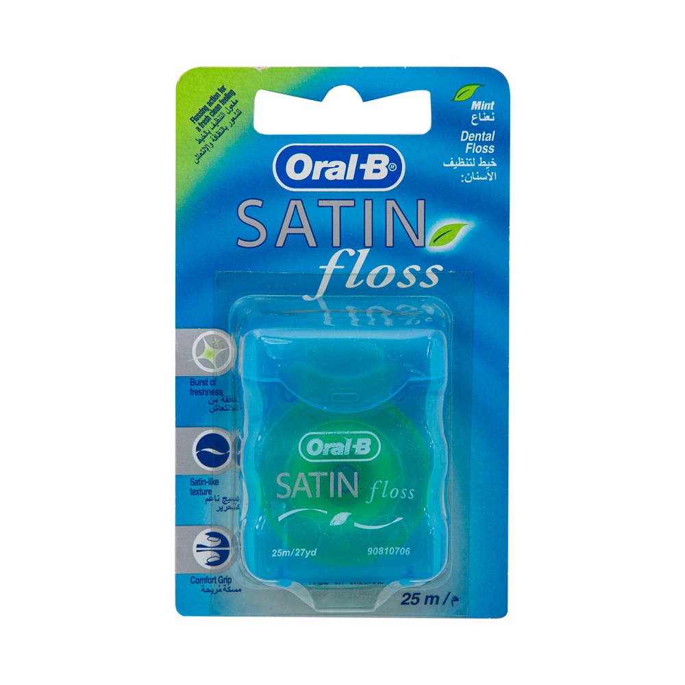 Oral-B Satin Dental Floss Mint 25m