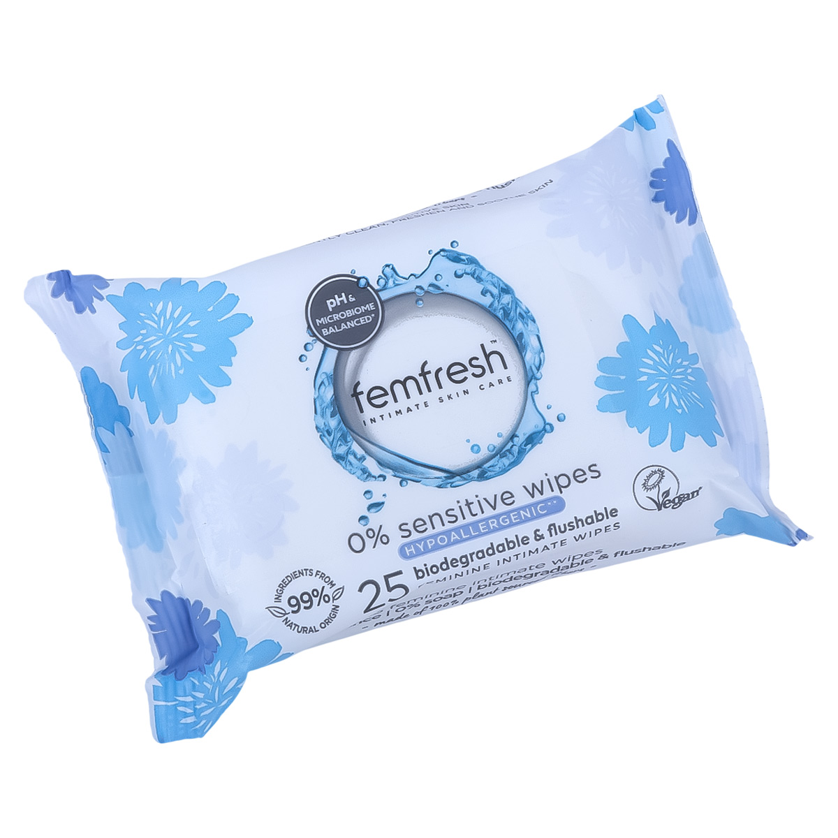 Femfresh 0 Sensitive Wipes 25 Wipes