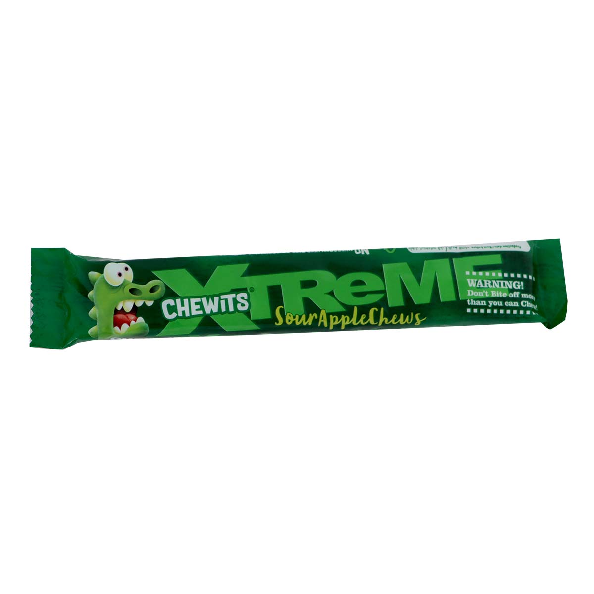 Chewits Xtreme Sour Apple Chew 34gm