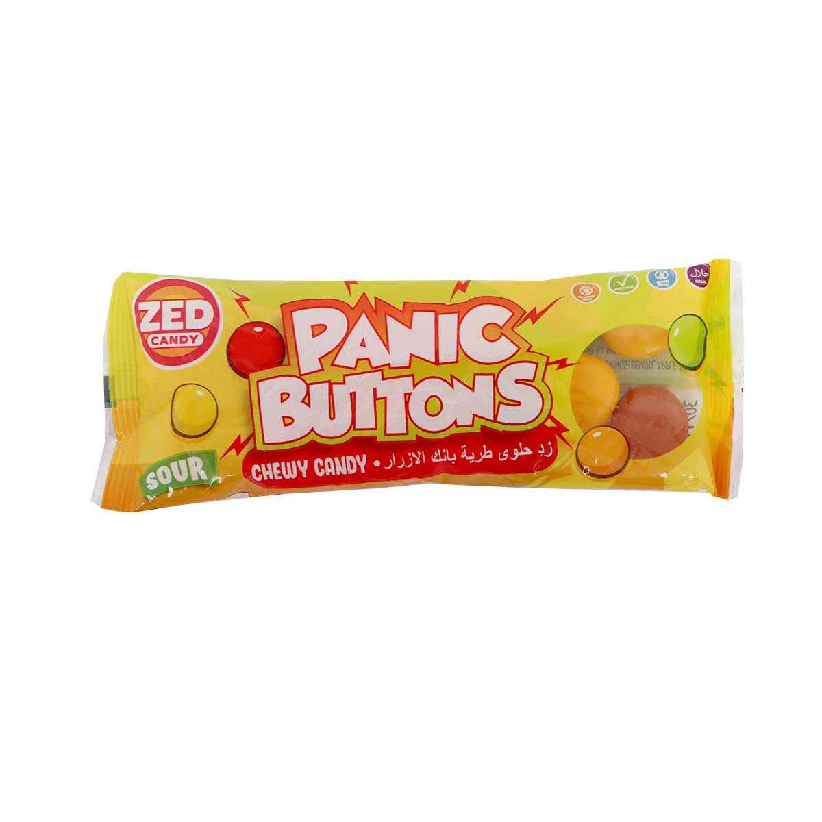 Zed Candy Panic Buttons Chewy Candy 45g