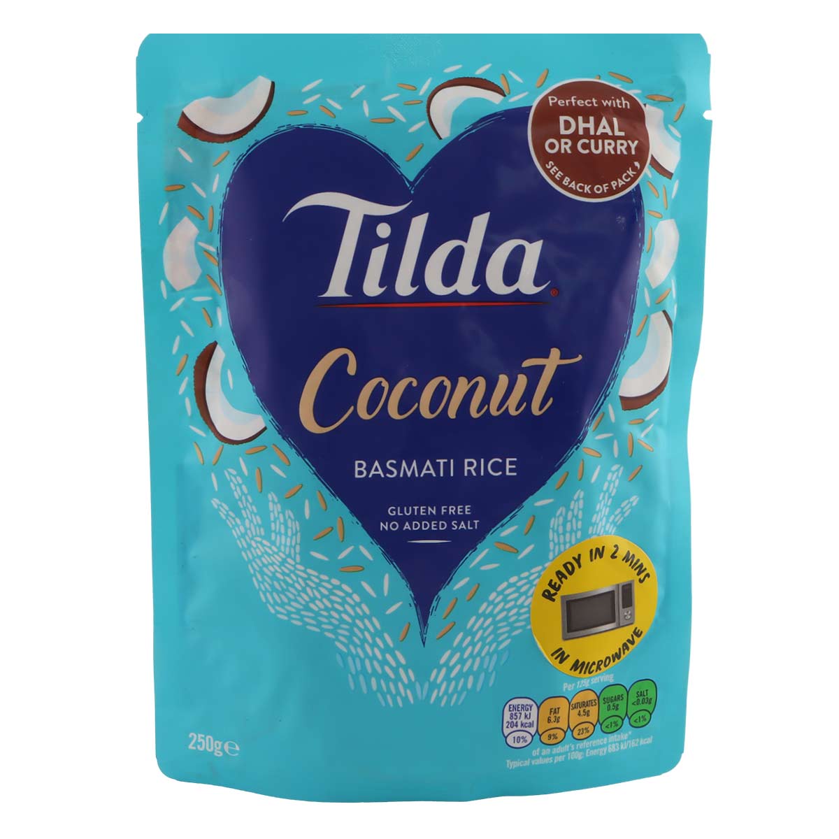 Tilda Coconut Basmati Rice Gluten Free 250g
