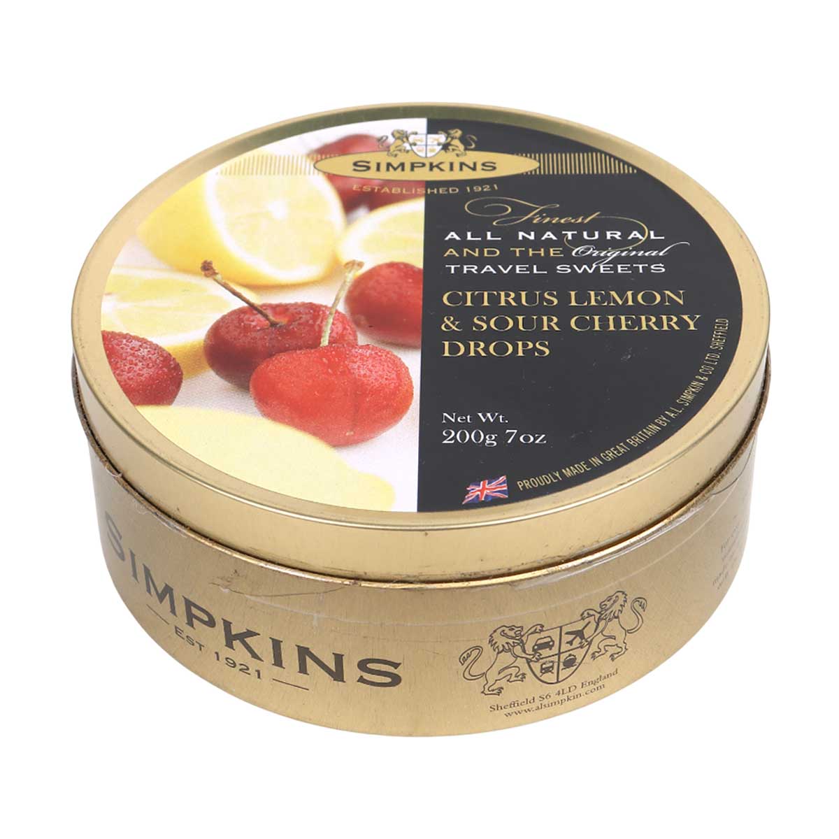 Simpkins Citrus Lemon & Sour Cherry Drops 200g