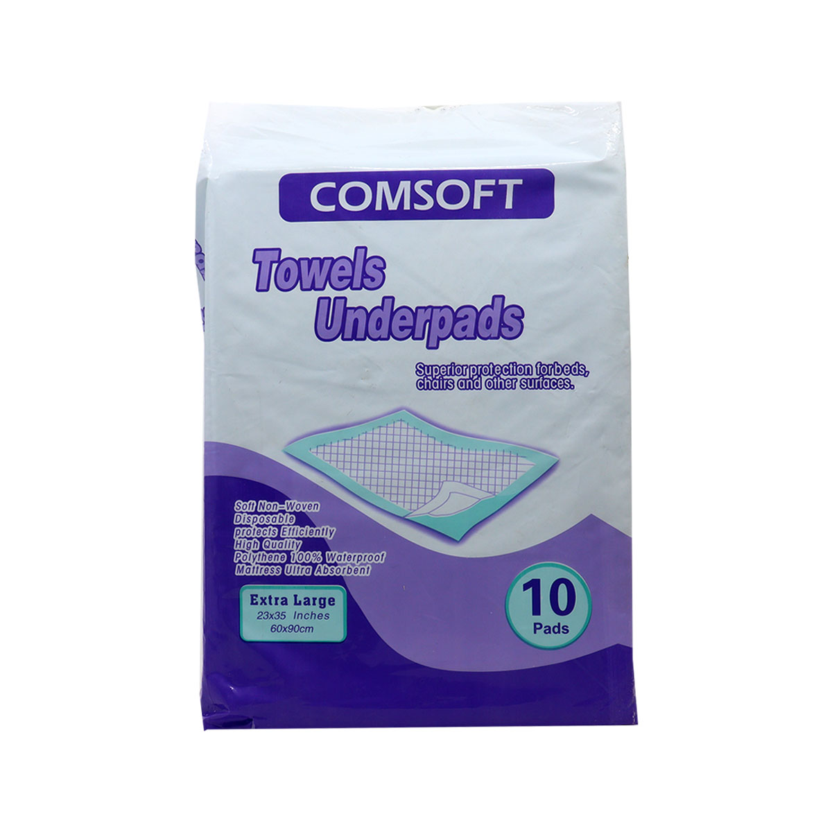 Comsoft Disposable Underpads Extra Large 60x90cm 10-Pack