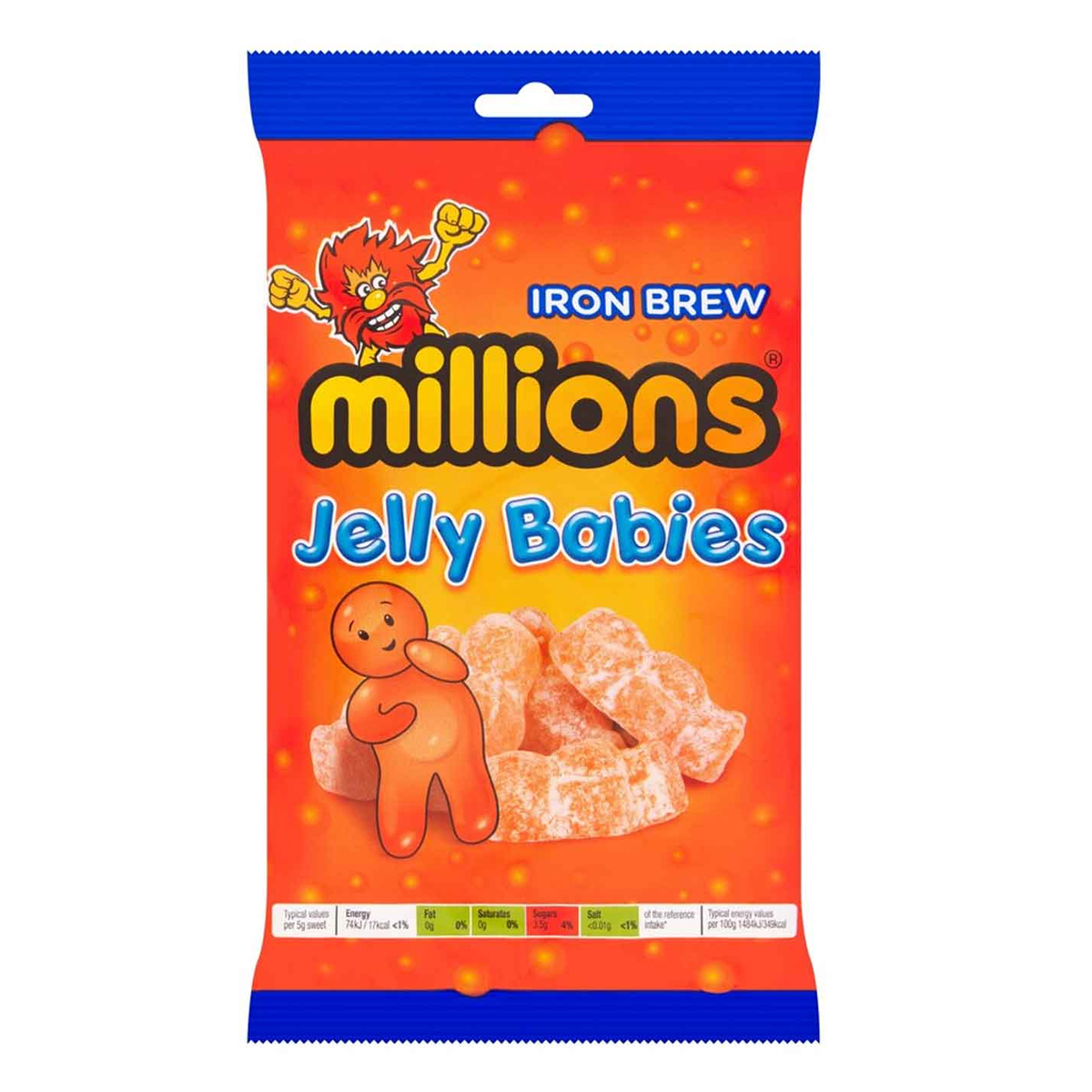 Millions Iron Brew Jelly Babies 150g