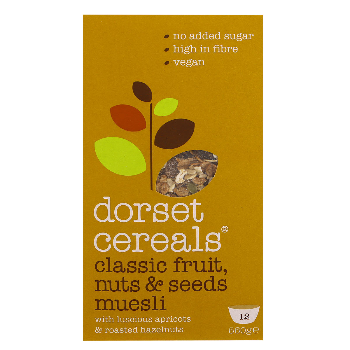 Dorset Classic Fruit Nuts & Seeds Muesli Cereals 560g | Breakfast Food | Cereals | Healthy Cereals