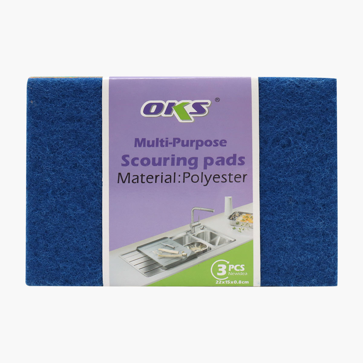 Oks Multipurpose Scouring Pad 3 Pieces Pad