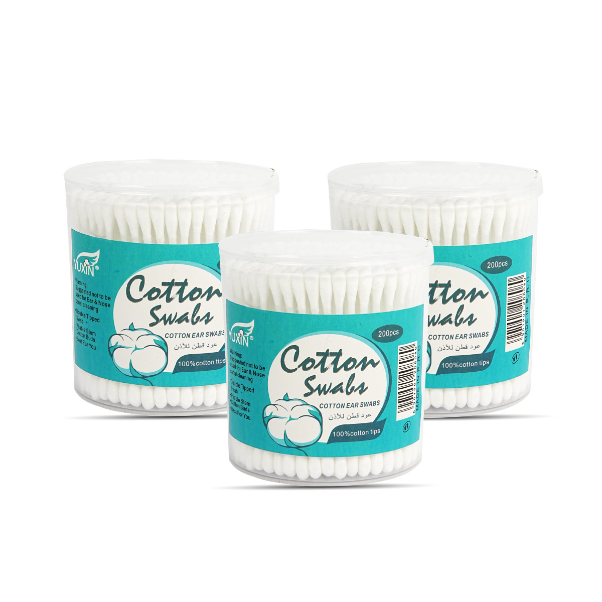 Cotton Ear Swabs 3 Pieces Pack