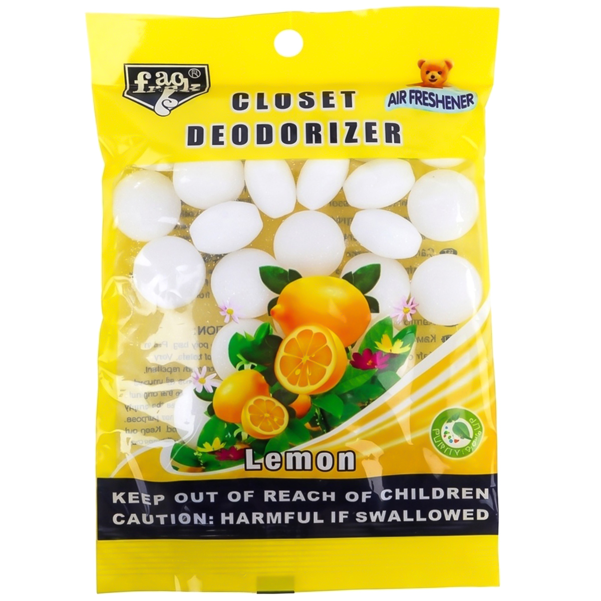 Closet Deodorizer Air Freshener Lemon