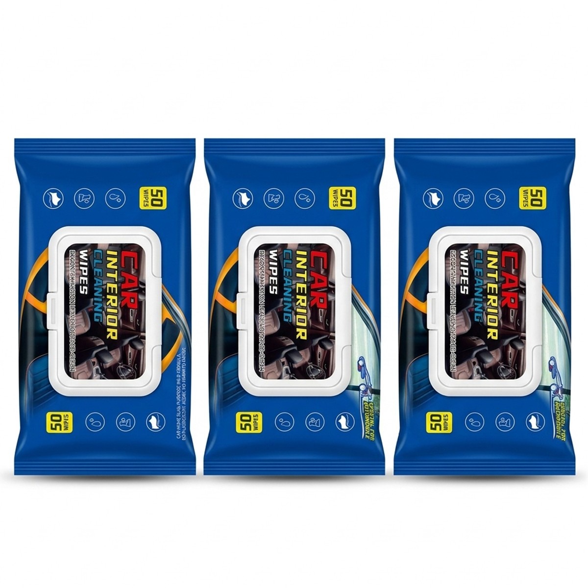 Car Interior Cleaning Wipes 50 Wipes