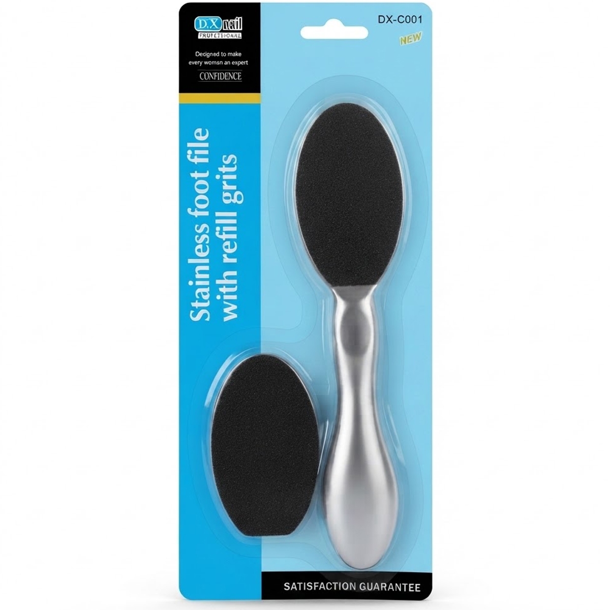 Stainless Foot File With Refill Grits