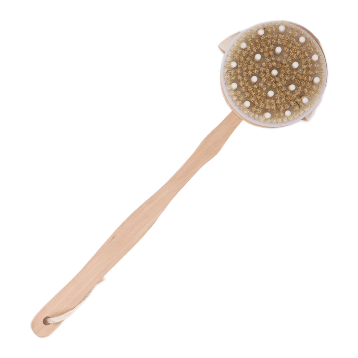 Wooden Bath Brush With Handle 1 Piece