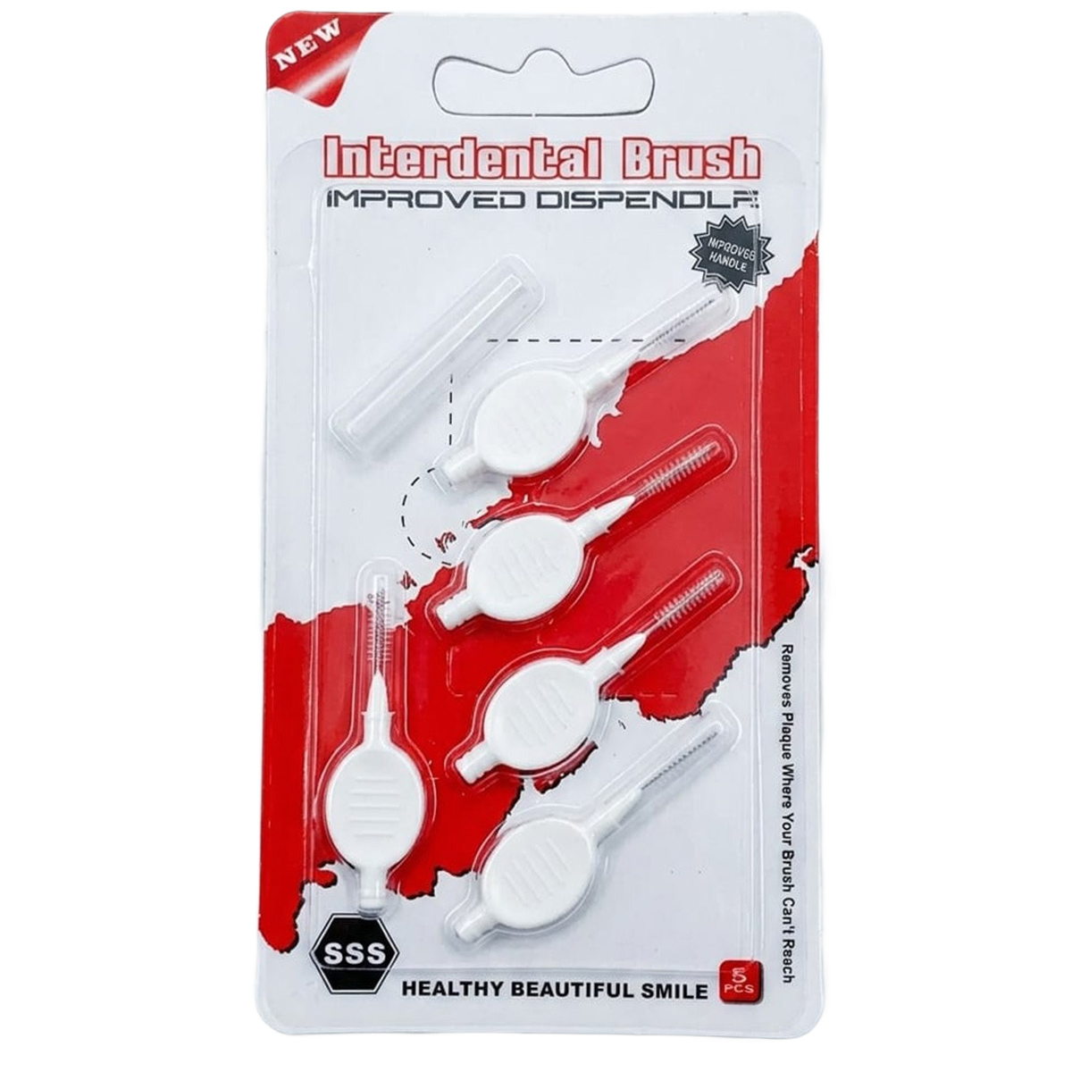 SSS Interdental Brush Improved Dispenser 5 Pieces