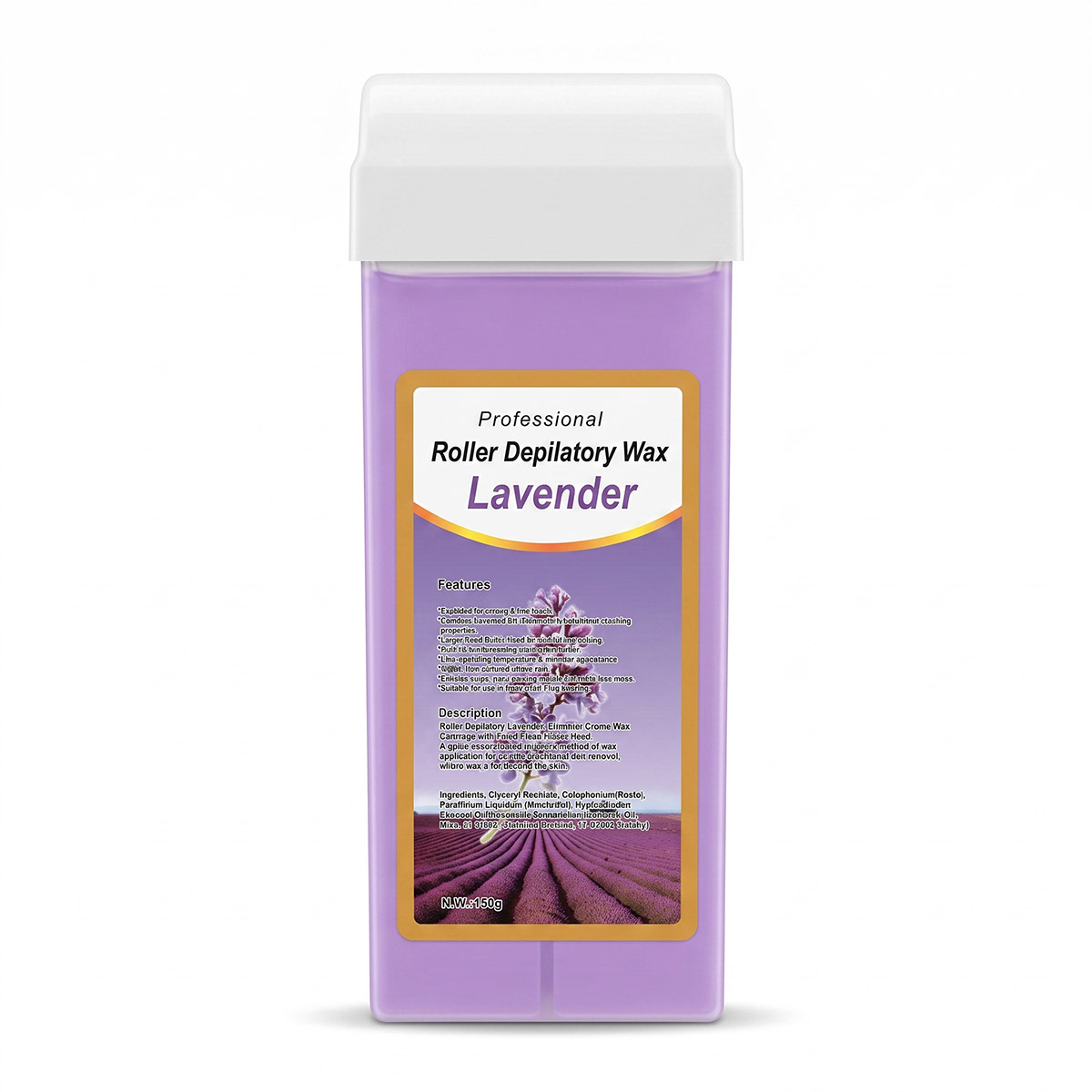 Professional Roller Depilatory Wax Lavender 150g