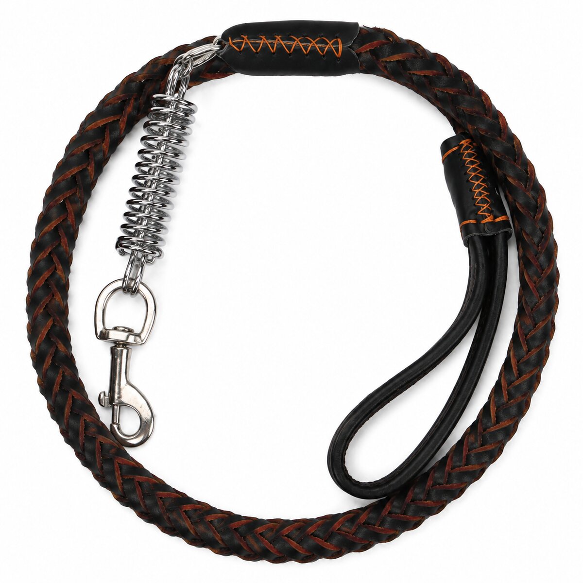 Braided Dog Leash With Spring