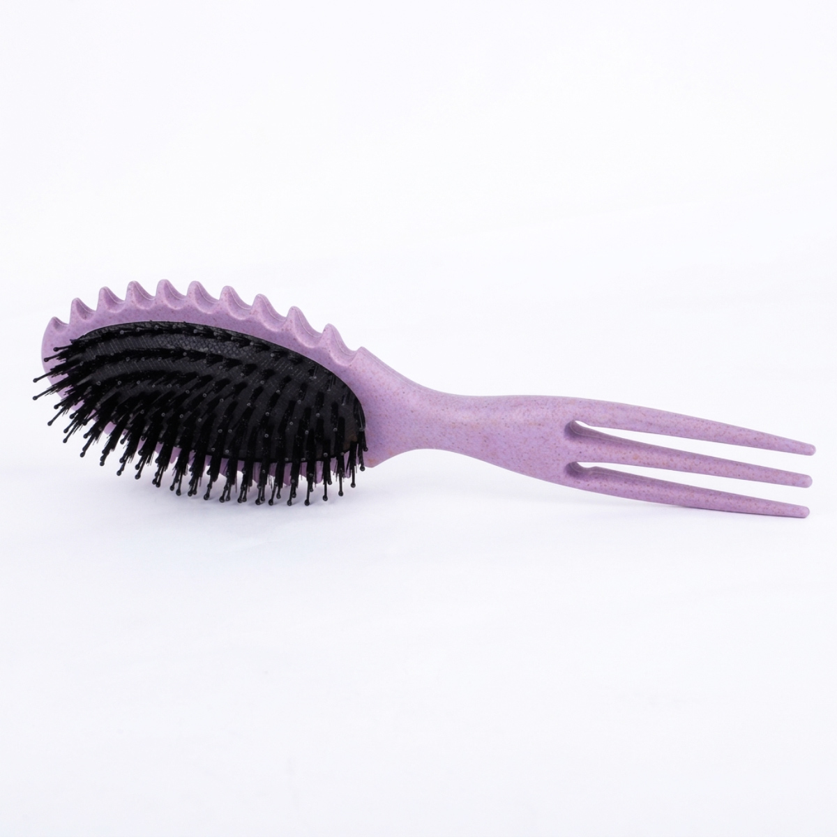 Hair Brush with Fork Handle