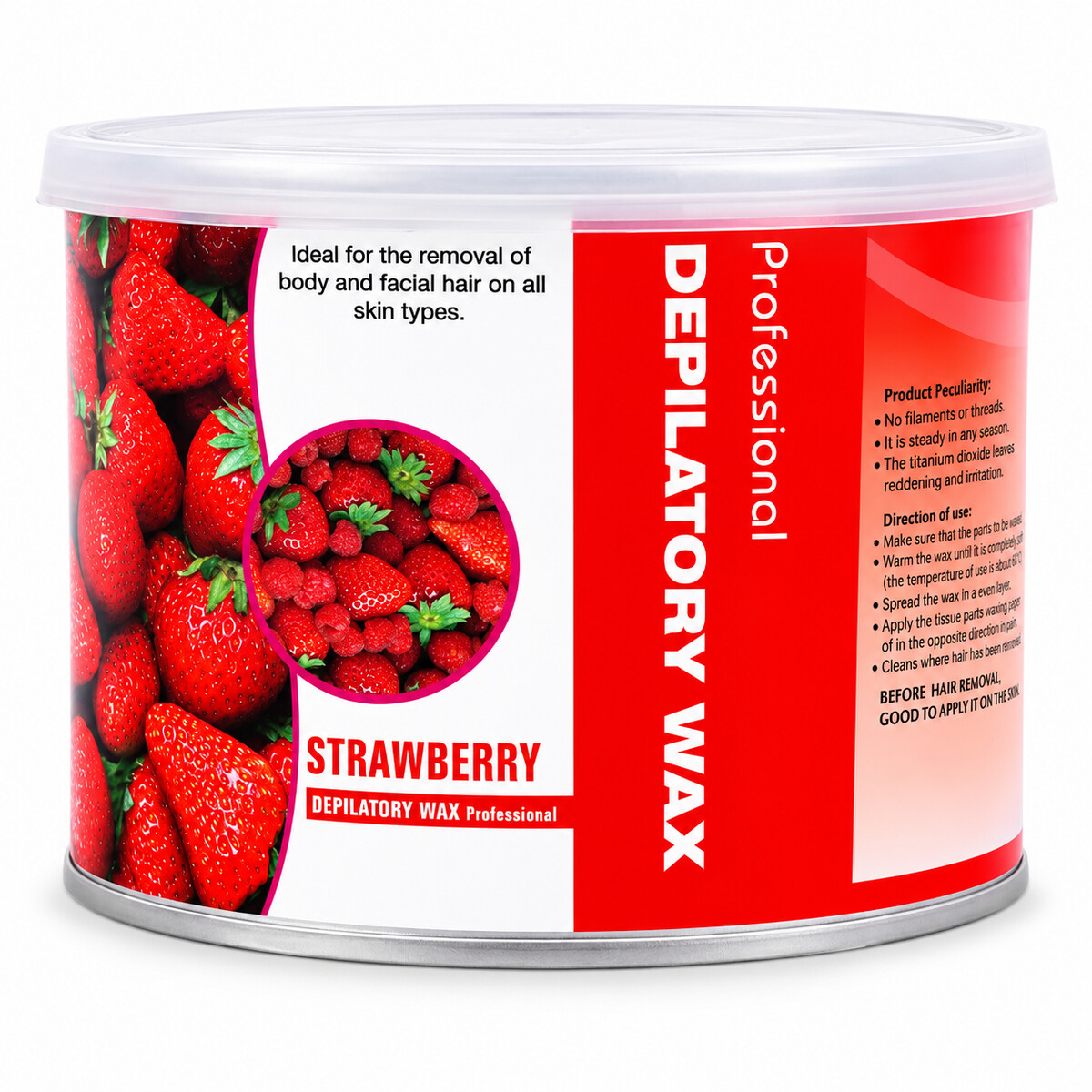 Professional Depilatory Wax Strawberry 500g
