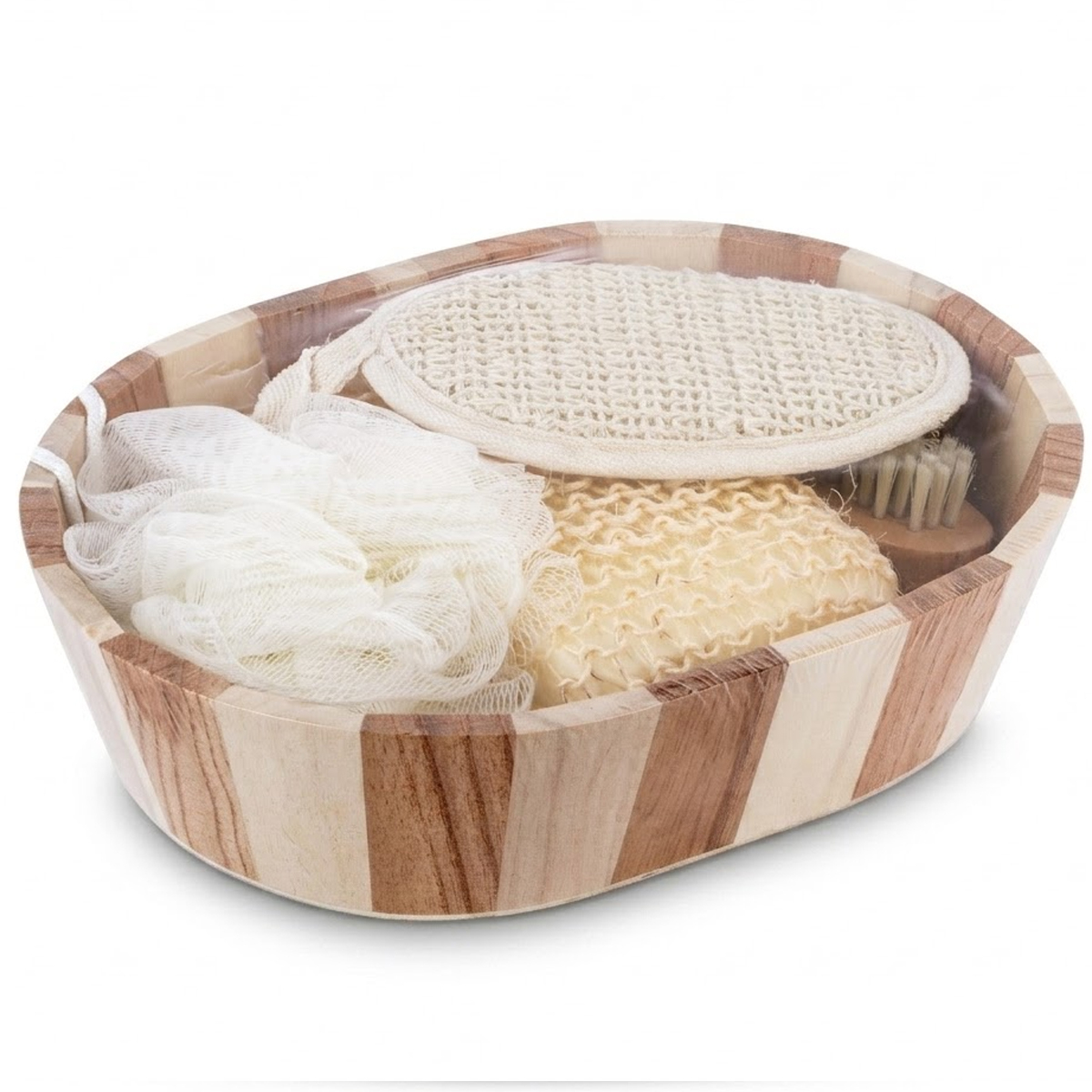 Wooden Bath Accessory Set