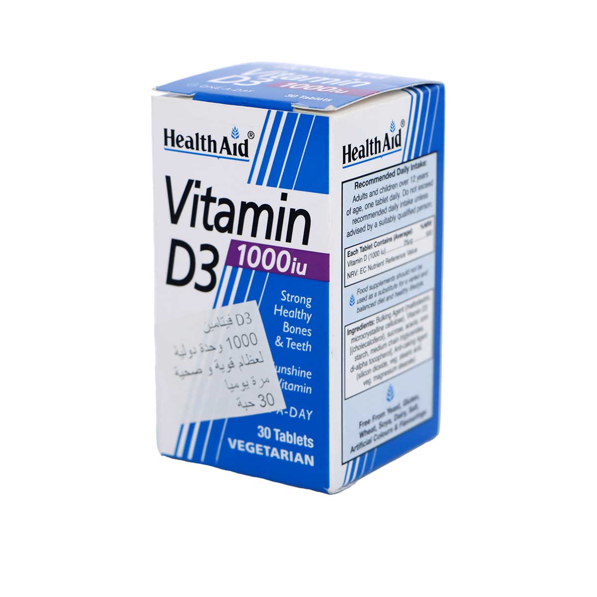 Health Aid Vitamin D3 1000Iu Vegetarian 30 Tablets
